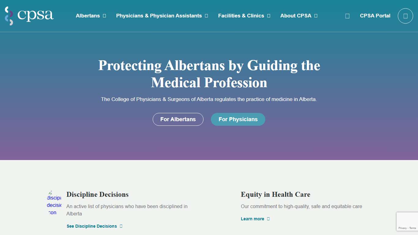 College of Physicians & Surgeons of Alberta CPSA
