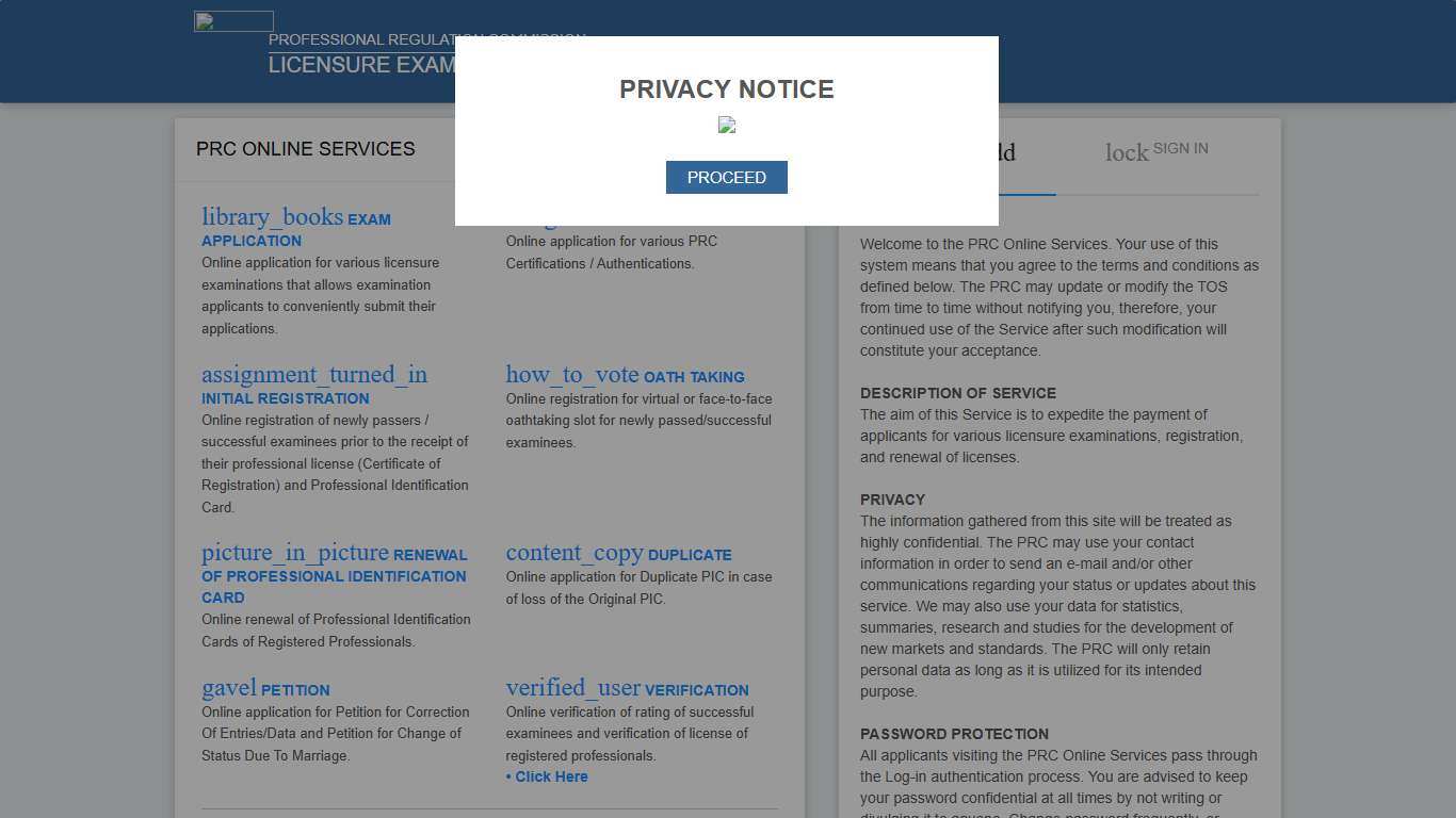 LERIS Professional Regulation Commission